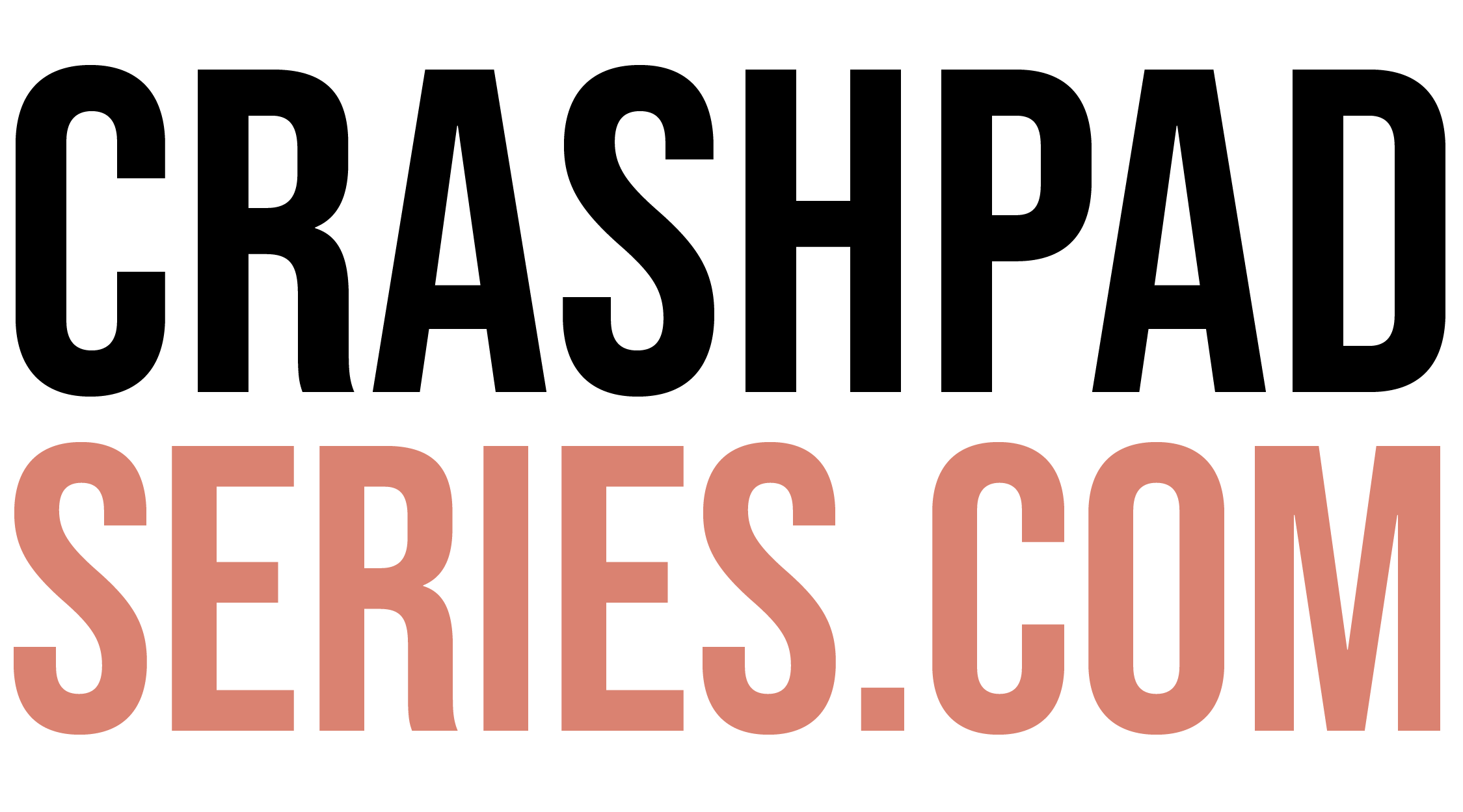 Black and pink text that reads “CrashPadSeries.com”